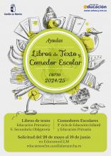 Cartel ayudas comedor y libros 2024 2025